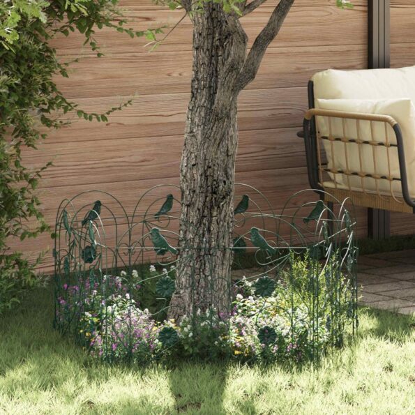 vidaXL Záhradný plot Treláž Zelená – Obrázok 3