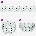 vidaXL Záhradný plot Treláž Zelená – Obrázok 7