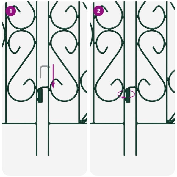 vidaXL Záhradný plot Treláž Zelená – Obrázok 8