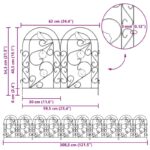 vidaXL Záhradný plot Treláž Zelená – Obrázok 9