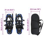 vidaXL 3 v 1 snežnice Modrá a čierna 53,5 x 21 cm Hliník a HDPE – Obrázok 8
