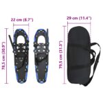 vidaXL 3 v 1 snežnice Modrá a čierna 78,5 x 22 cm Hliník a HDPE – Obrázok 8