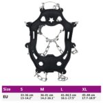 vidaXL Ľadové štuple na topánky Čierna L – Obrázok 8