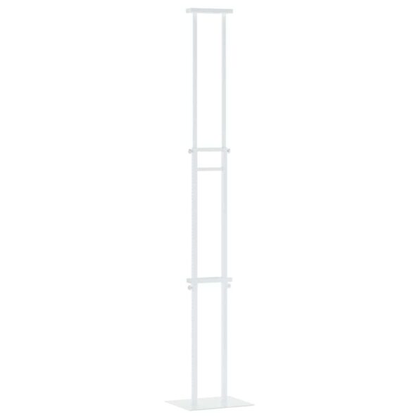 vidaXL Stánky na výstavy Biela 30 x 24 x 214 cm Oceľ – Obrázok 2