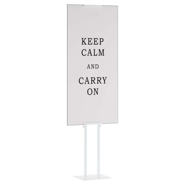 vidaXL Stánky na výstavy Biela 30 x 24 x 214 cm Oceľ – Obrázok 3