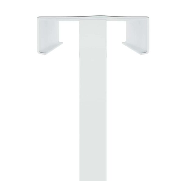 vidaXL Stánky na výstavy Biela 30 x 24 x 214 cm Oceľ – Obrázok 7