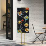 vidaXL Stánky na výstavy Zlatá 30 x 24 x 214 cm Oceľ