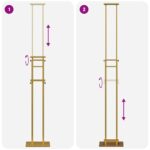 vidaXL Stánky na výstavy Zlatá 30 x 24 x 214 cm Oceľ – Obrázok 10