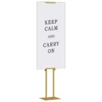 vidaXL Stánky na výstavy Zlatá 30 x 24 x 214 cm Oceľ – Obrázok 3