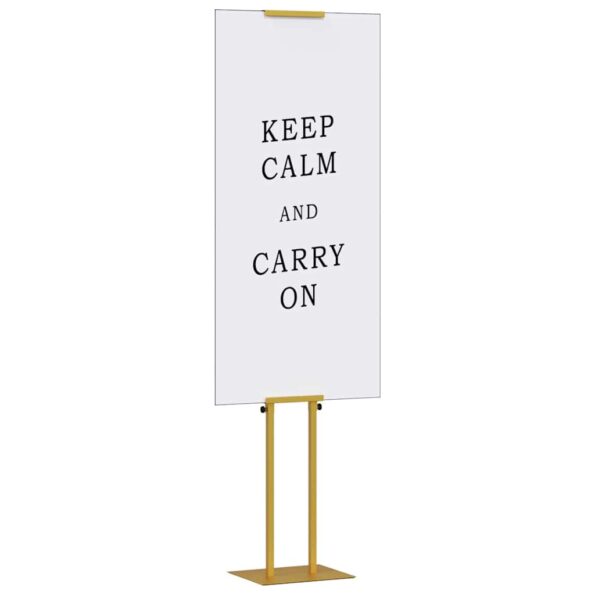 vidaXL Stánky na výstavy Zlatá 30 x 24 x 214 cm Oceľ – Obrázok 3