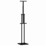 vidaXL Stánky na výstavy Čierny 26,5 x 26,5 x 150 cm Oceľ – Obrázok 5