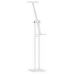 vidaXL Stánky na výstavy Biely 26,5 x 26,5 x 150 cm Oceľ – Obrázok 2