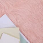 vidaXL Falošný ovčie kožušinový koberec Ružová 100 x 200 cm Polyester – Obrázok 3