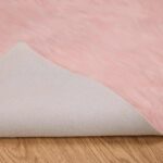 vidaXL Falošný ovčie kožušinový koberec Ružová 100 x 200 cm Polyester – Obrázok 8