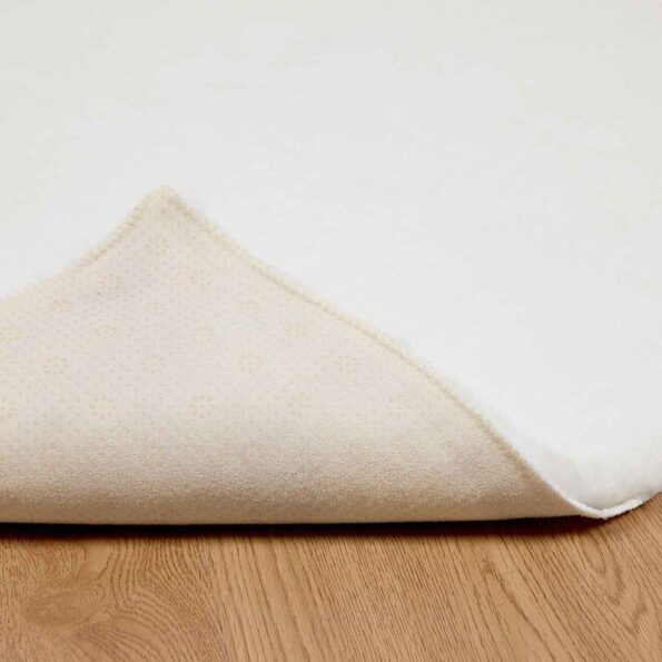 vidaXL Koberec z umelej králikovej kožušiny Biela 120 x 120 cm – Obrázok 8