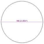 vidaXL Koberec z umelej králikovej kožušiny Olite Sivá Ø 100 cm – Obrázok 10