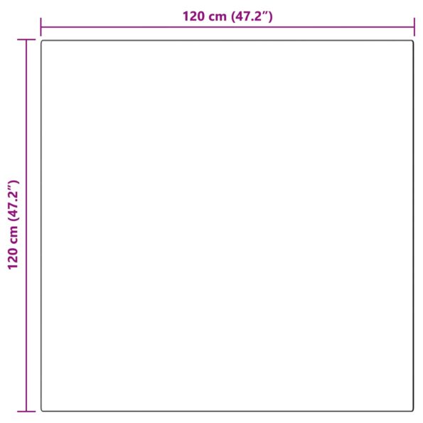 vidaXL Koberec z umelej králikovej kožušiny Sivohnedá 120 x 120 cm – Obrázok 10
