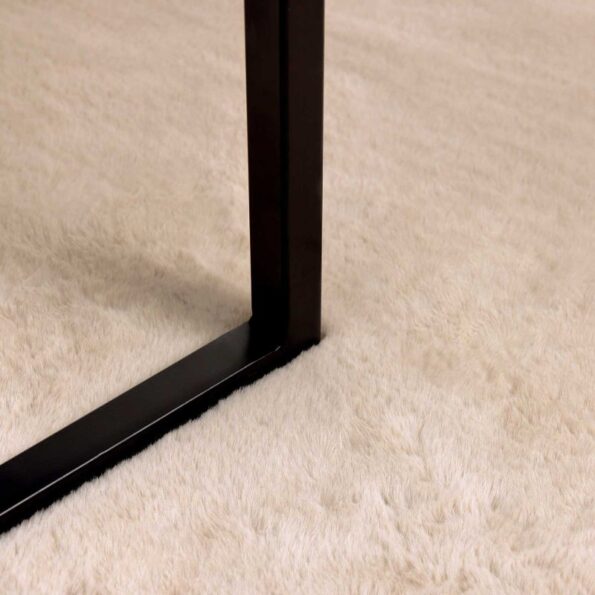 vidaXL Koberec z umelej králikovej kožušiny Sivohnedá 120 x 120 cm – Obrázok 6