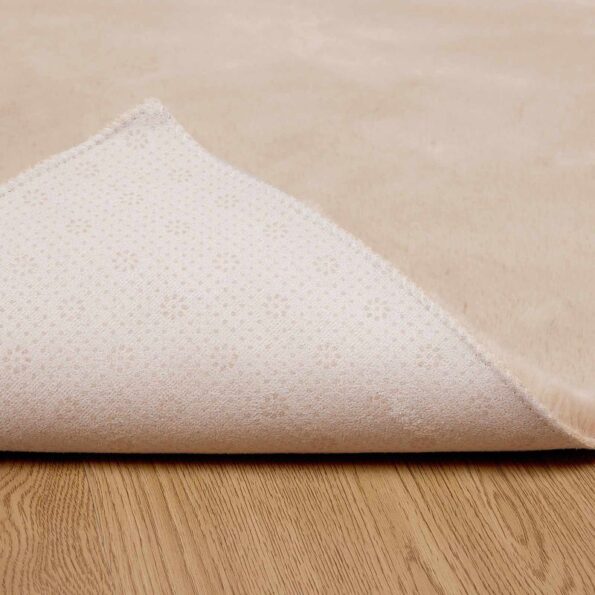 vidaXL Koberec z umelej králikovej kožušiny Sivohnedá 120 x 120 cm – Obrázok 8