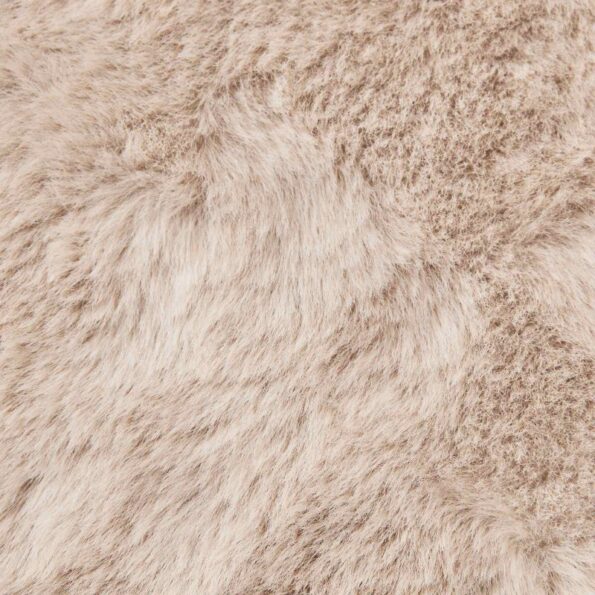 vidaXL Koberec z umelej králikovej kožušiny Sivohnedá 120 x 120 cm – Obrázok 9