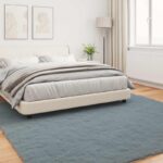 vidaXL Koberec z umelej králikovej kožušiny Antracit 200 x 200 cm – Obrázok 4