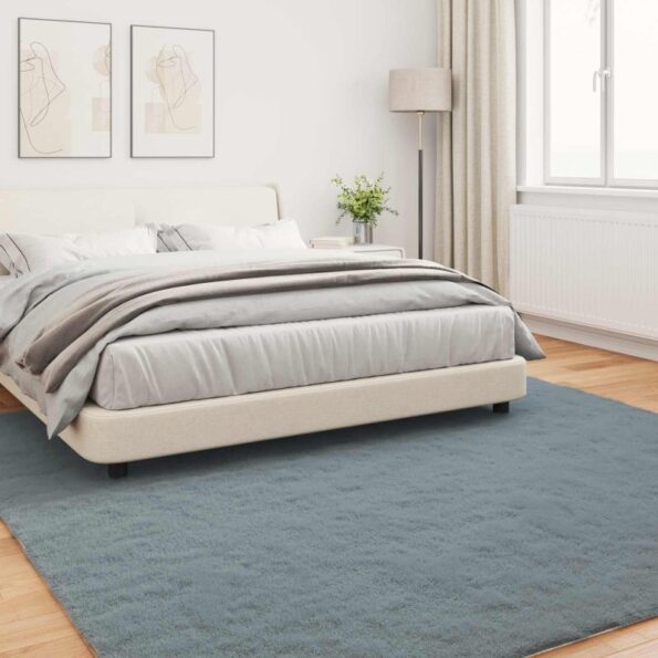 vidaXL Koberec z umelej králikovej kožušiny Antracit 200 x 200 cm – Obrázok 4