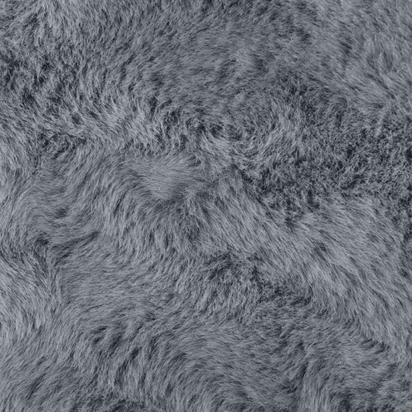 vidaXL Koberec z umelej králikovej kožušiny Antracit 200 x 200 cm – Obrázok 9