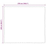 vidaXL Umelý králičí kožušinový pléd Béžová 240 x 270 cm Polyester – Obrázok 10