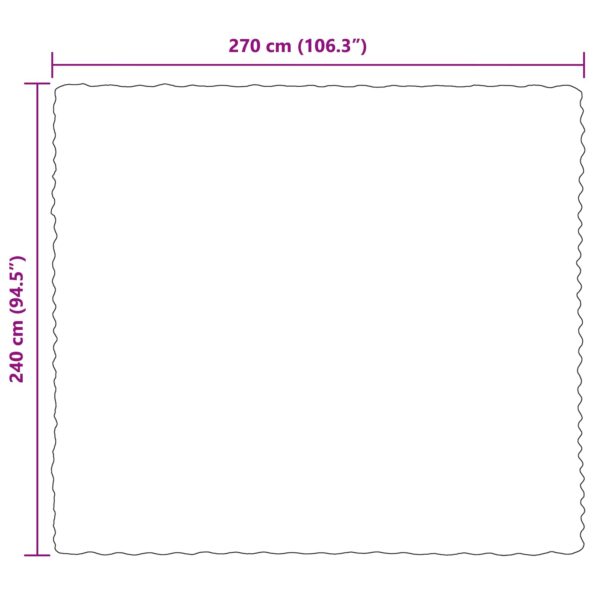 vidaXL Umelý králičí kožušinový pléd Tmavo šedá 240 x 270 cm Polyester – Obrázok 10