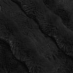 vidaXL Umelý králičí kožušinový pléd Čierna 220 x 240 cm Polyester – Obrázok 8