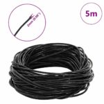 vidaXL Kožená šnúrka Čierna Ø2 mm x 5 m Koža – Obrázok 5