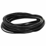 vidaXL Kožená šnúrka Čierna Ø2,5 mm x 5 m Koža – Obrázok 6