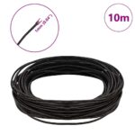 vidaXL Kožená šnúrka Tmavohnedá Ø1 mm x 10 m Koža – Obrázok 5