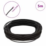 vidaXL Kožená šnúrka Tmavohnedá Ø1,5 mm x 5 m Koža – Obrázok 5
