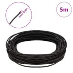 vidaXL Kožená šnúrka Tmavohnedá Ø2 mm x 5 m Koža – Obrázok 5