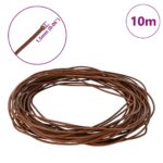 vidaXL Kožená šnúrka Svetlohnedá Ø1,5 mm x 10 m Koža – Obrázok 5