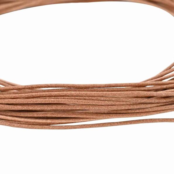 vidaXL Kožená šnúrka Hnedá Ø1 mm x 50 m Koža – Obrázok 2