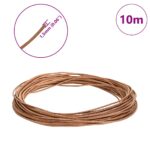 vidaXL Kožená šnúrka Hnedá Ø1,5 mm x 10 m Koža – Obrázok 5