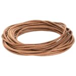 vidaXL Kožená šnúrka Hnedá Ø4 mm x 10 m Koža – Obrázok 6