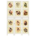 vidaXL Romdivider Panel Biela 212 x 165 cm MDF – Obrázok 2