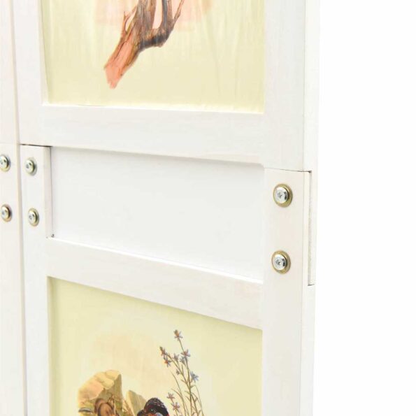 vidaXL Romdivider Panel Biela 212 x 165 cm MDF – Obrázok 5