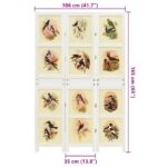 vidaXL Romdivider Panel Biela 212 x 165 cm MDF – Obrázok 7