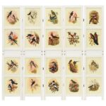 vidaXL Romdivider Panel Biela 212 x 165 cm MDF