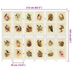 vidaXL Romdivider Panel Biela 212 x 165 cm MDF – Obrázok 7