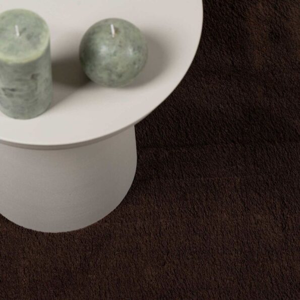 vidaXL Kusové koberce Štvorcový HUARTE Hnedá 120 x 120 cm Polyester – Obrázok 8