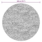 vidaXL Kusové koberce Okrúhly HUARTE Hnedá Ø 200 CM – Obrázok 10