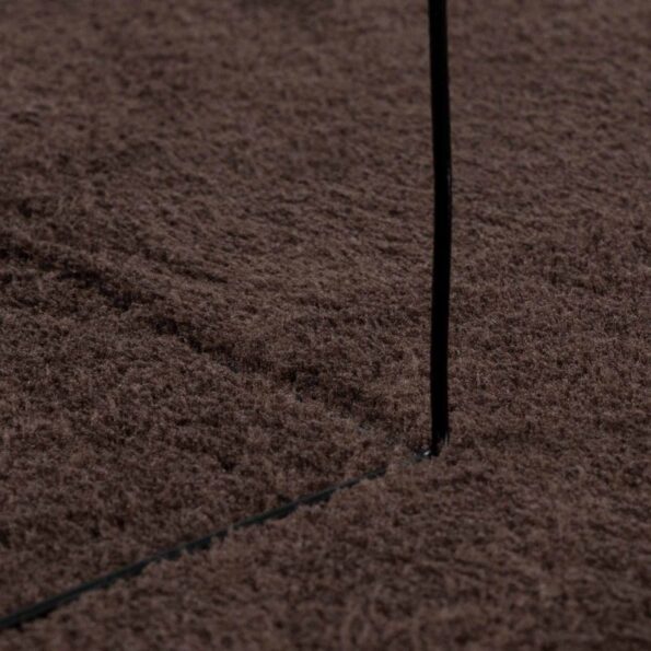 vidaXL Kusové koberce Okrúhly HUARTE Hnedá Ø 200 CM – Obrázok 5
