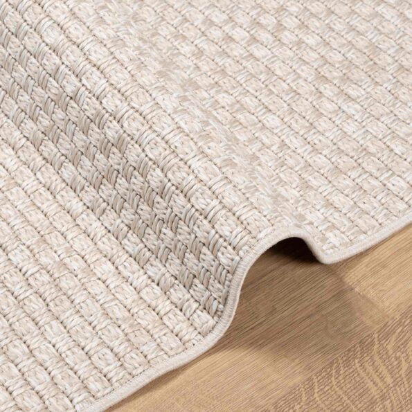 vidaXL Kusové koberce Štvorcový FARO Krémová 120 x 120 cm Polyester – Obrázok 6