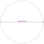 vidaXL Kusové koberce Okrúhly PALMERAS Krémová Ø 120 CM Polyester – Obrázok 6