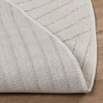vidaXL Kusové koberce Okrúhly PALMERAS Krémová Ø 160 CM Polyester – Obrázok 2